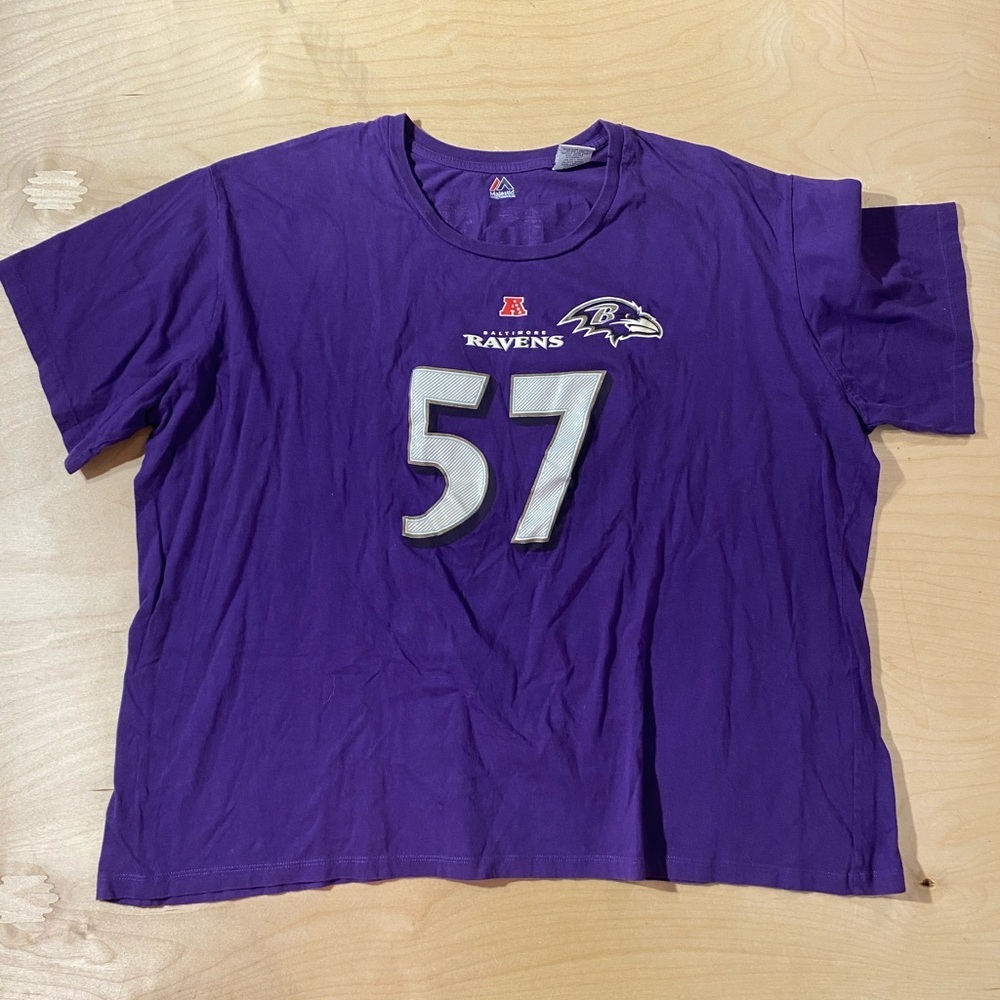 Majestic Baltimore Ravens Purple Cotton Tee 2X (CI)